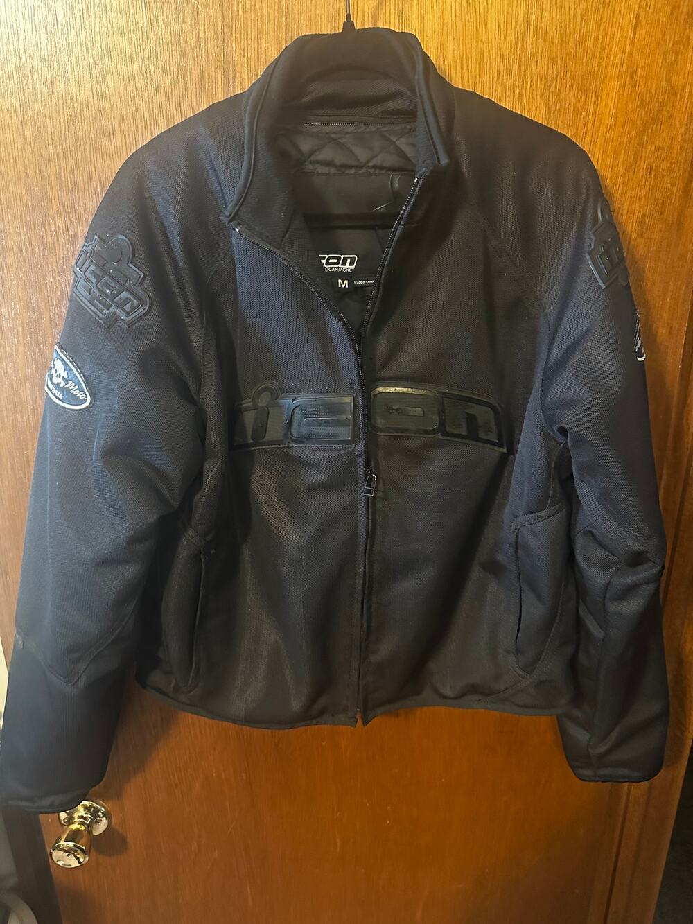 ICON STEALTH HOOLIGAN 2 MESH MOTORCYCLE RIDING JACKET; SIZE MED
